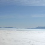 La Plana de Vic amb boira, Sant Bartomeu del Grau