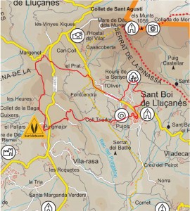 Mapa ruta Puigmajor-Sant Boi